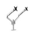 Metall Aluminium 360 Dual LCD Monitor Clamp Desk Mount Modern modern